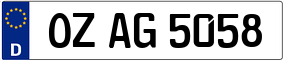 Trailer License Plate